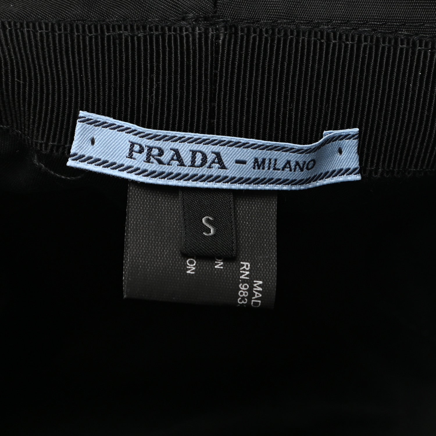 Prada Nylon Bucket Hat S Black 7 of 8