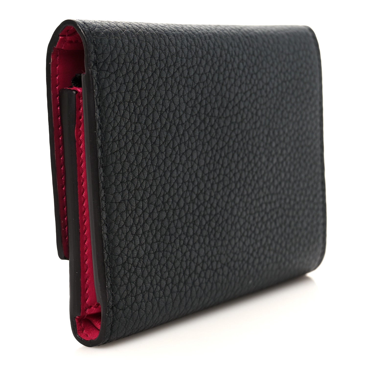 Louis Vuitton Taurillon Capucines Compact Wallet Black 3 of 8