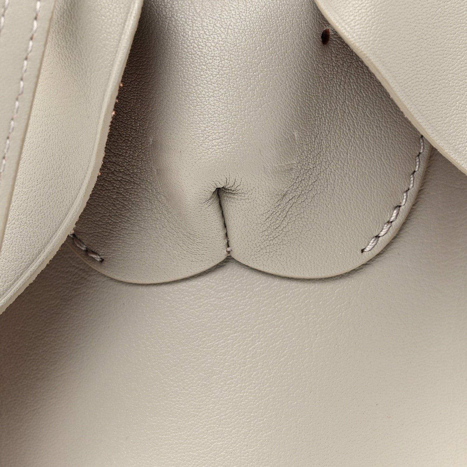 Loewe Calfskin Bunny Pouch Crossbody Bag Ghost 8 of 10
