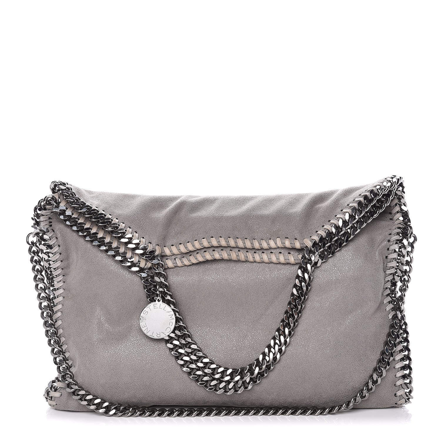 Stella McCartney Shaggy Deer Falabella Fold Over Tote Grey 1 of 11