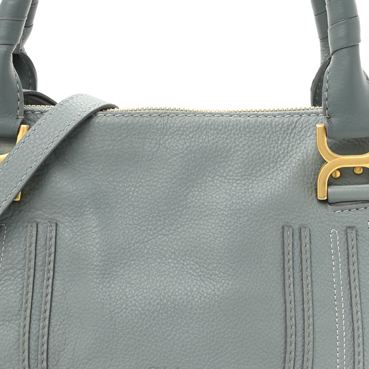 Chloe Calfskin Medium Marcie Satchel Cloudy Blue 22 of 30