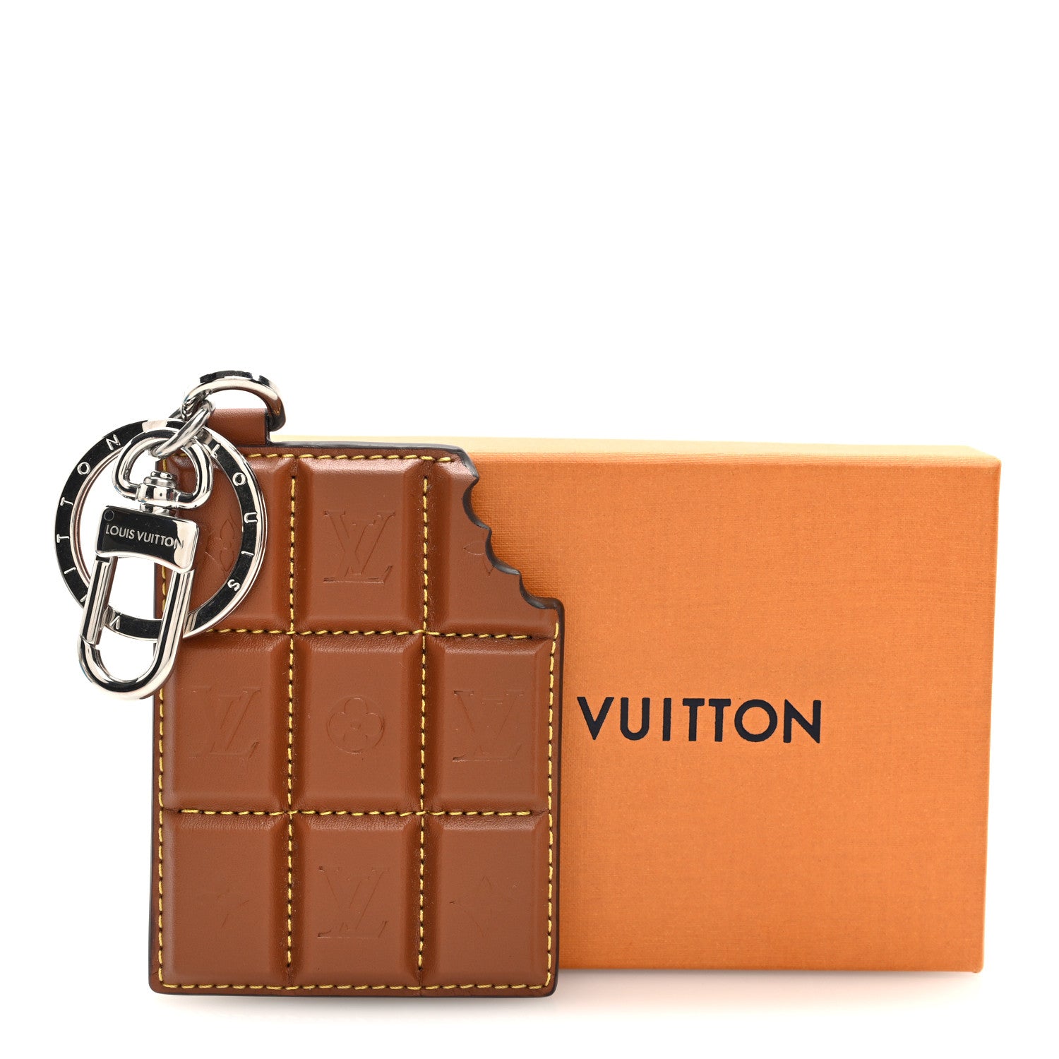Louis Vuitton Monogram LV Chocolate Bar Bag Charm Key Holder