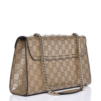 Gucci Guccissima Medium Emily Chain Shoulder Bag Gold 2 of 10