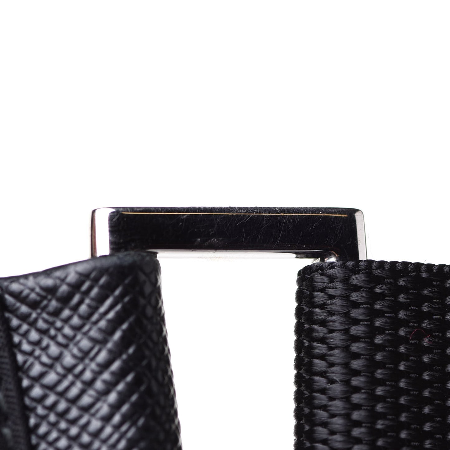 Nylon Vela Flat Messenger Bag Black