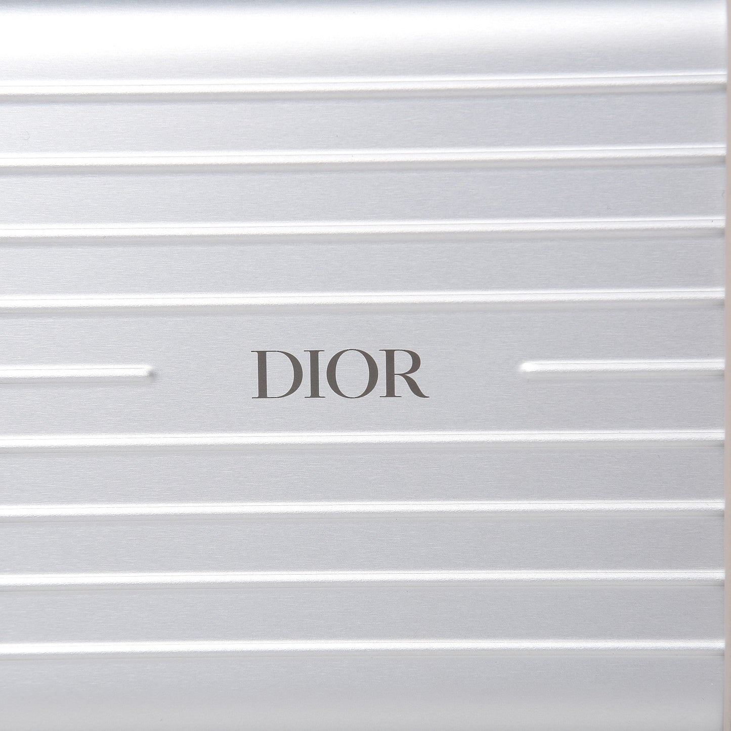 X RIMOWA Aluminum Personal Clutch On Strap Silver
