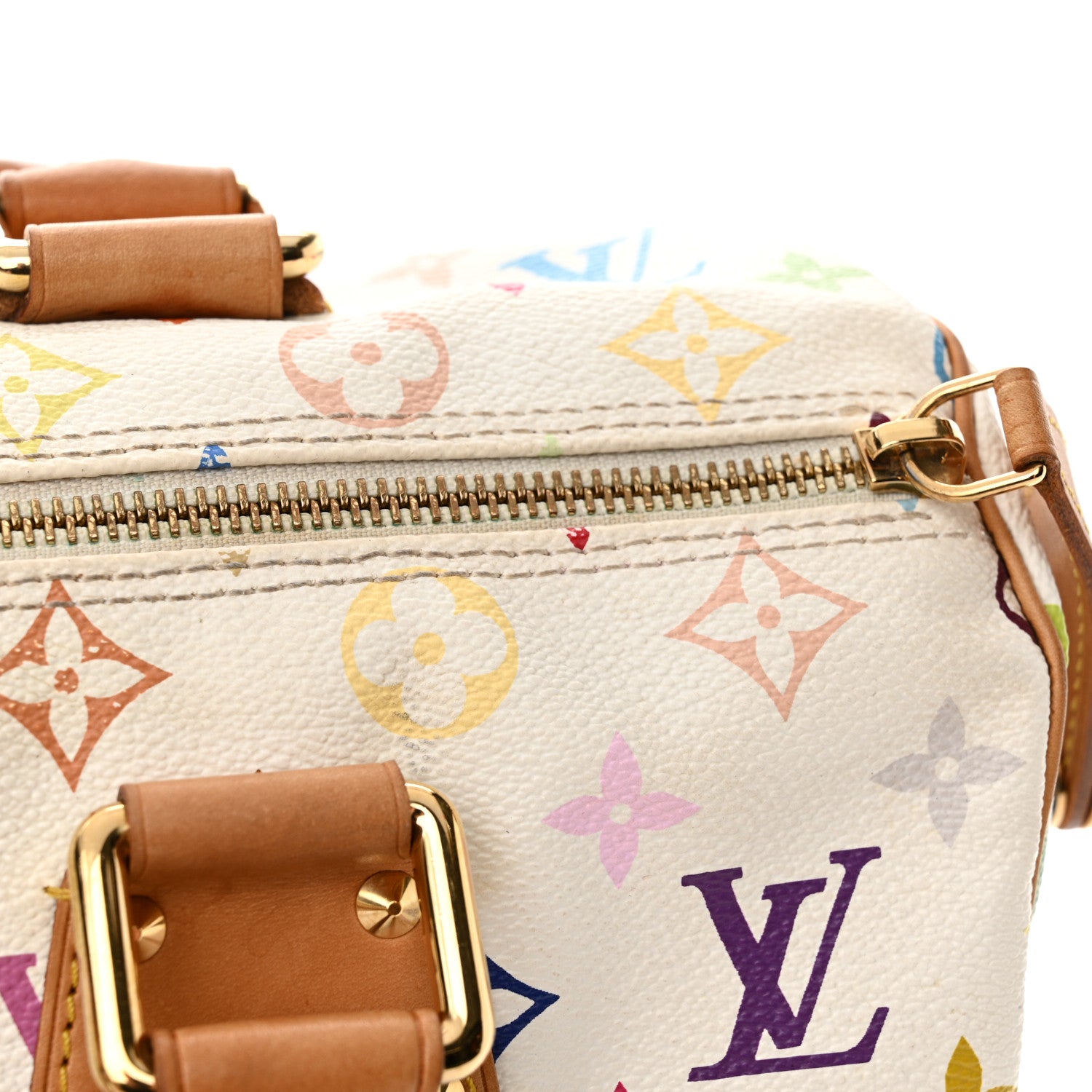 Louis Vuitton Monogram Multicolor Speedy 30 White 10 of 16