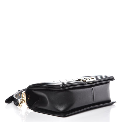 Chanel Lambskin Quilted Medium Boy Flap Black 4 of 14