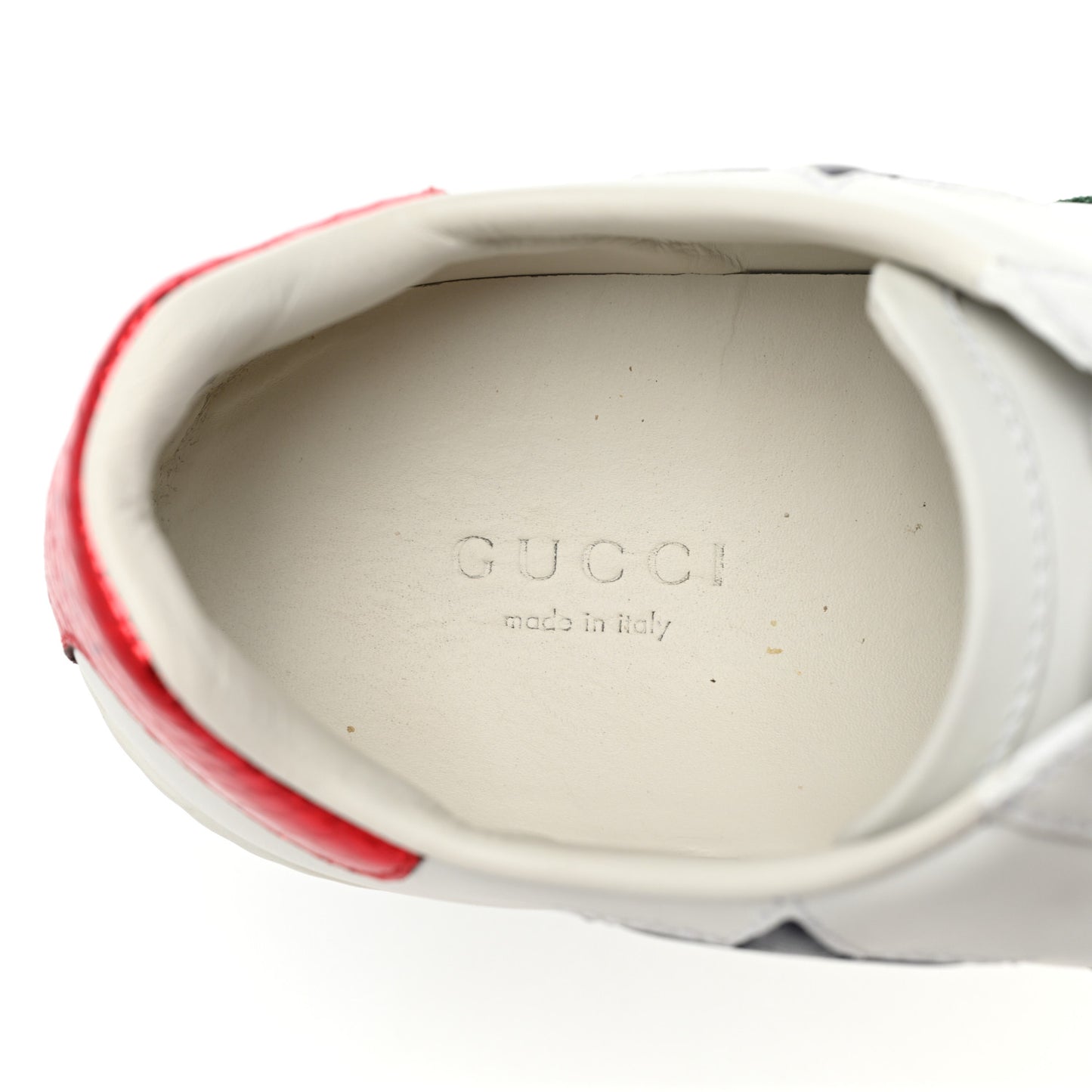 Calfskin Ayers Web Star Embroidered Womens Ace Sneakers 35.5 White Multi
