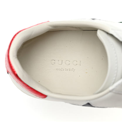 Gucci Calfskin Ayers Web Star Embroidered Womens Ace Sneakers 35.5 White Multi 8 of 11