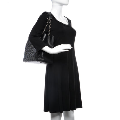 Chanel Caviar Quilted Grand Shopping Tote GST Black 2 of 9