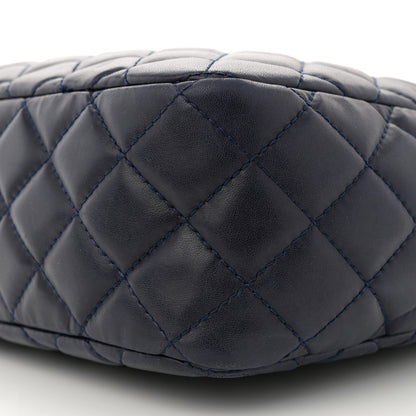 Chanel Lambskin Quilted Large Camera Case Navy Blue Navy Blue 10 of 11
