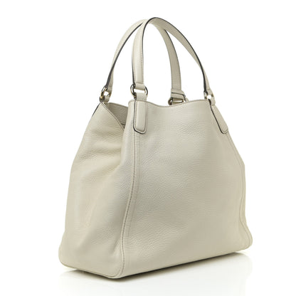 Gucci Pebbled Calfskin Medium Soho Shoulder Bag Off White 3 of 12