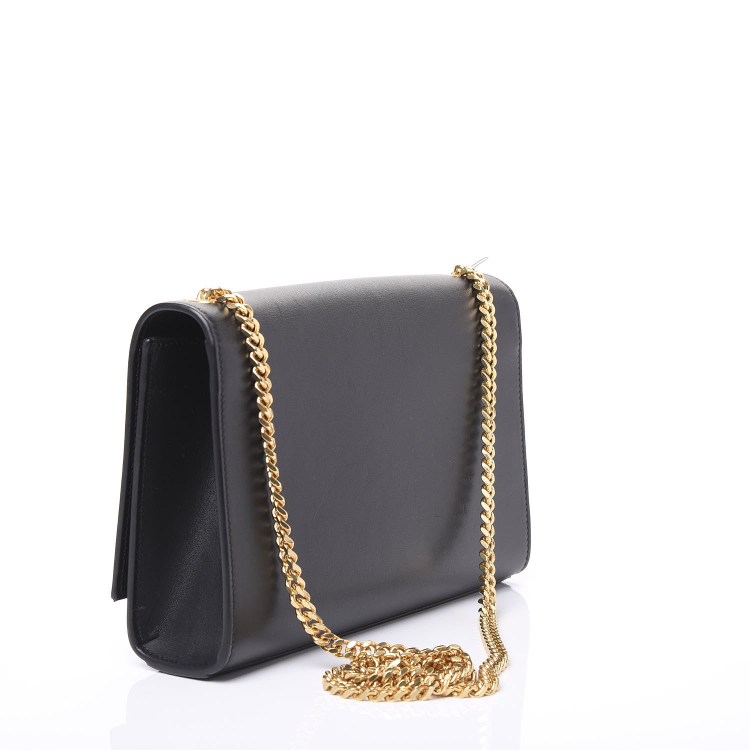 Saint Laurent Smooth Calfskin Medium Classic Monogram Kate Tassel Satchel Black 3 of 9
