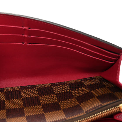 Louis Vuitton Damier Ebene Croisette Wallet Lie De Vin 5 of 6