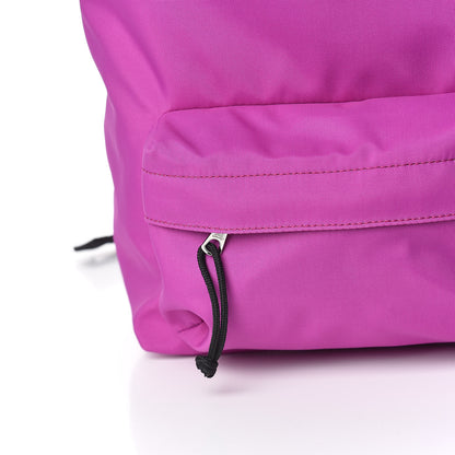 Balenciaga Sport Nylon Logo Embroidered S Wheel Backpack Fuchsia Black 8 of 11