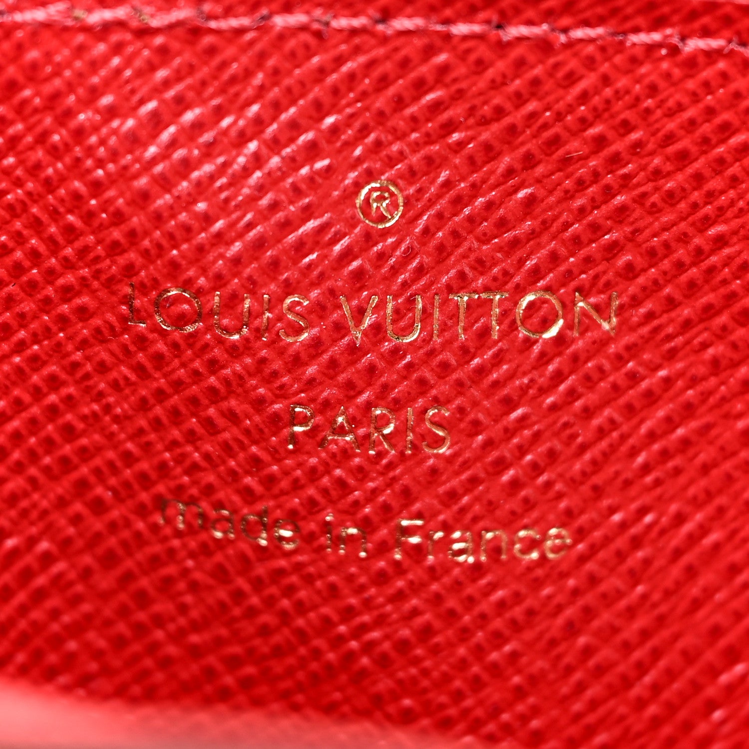 Louis Vuitton Damier Ebene Recto Verso Card Holder Red 6 of 10