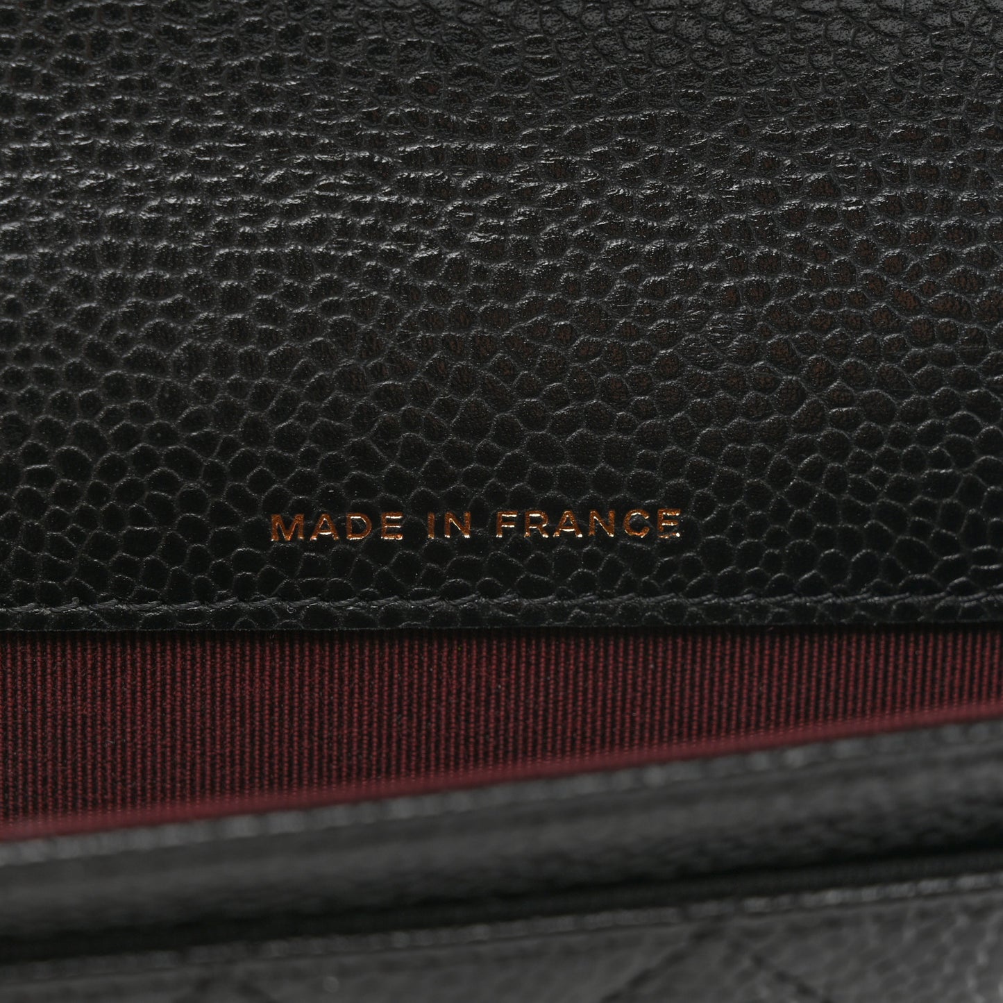 Caviar Quilted Flap Card Holder Black