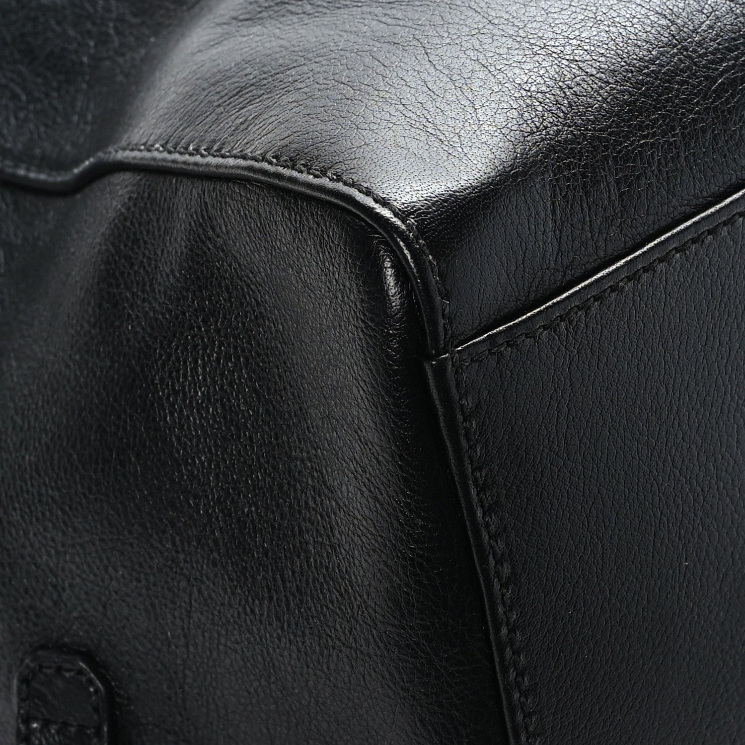 Gucci Calfskin Monochrome Medium Double G Tote Bag Black 7 of 10