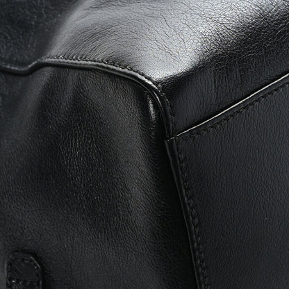 Gucci Calfskin Monochrome Medium Double G Tote Bag Black 7 of 10