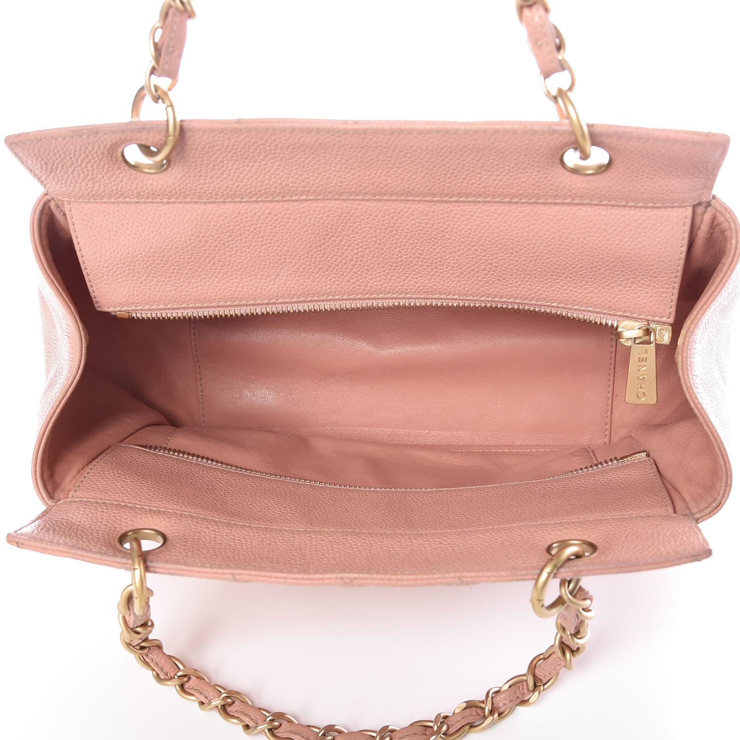 Chanel Caviar Quilted Petit Timeless Shopping Tote PTT Pink 5 of 16