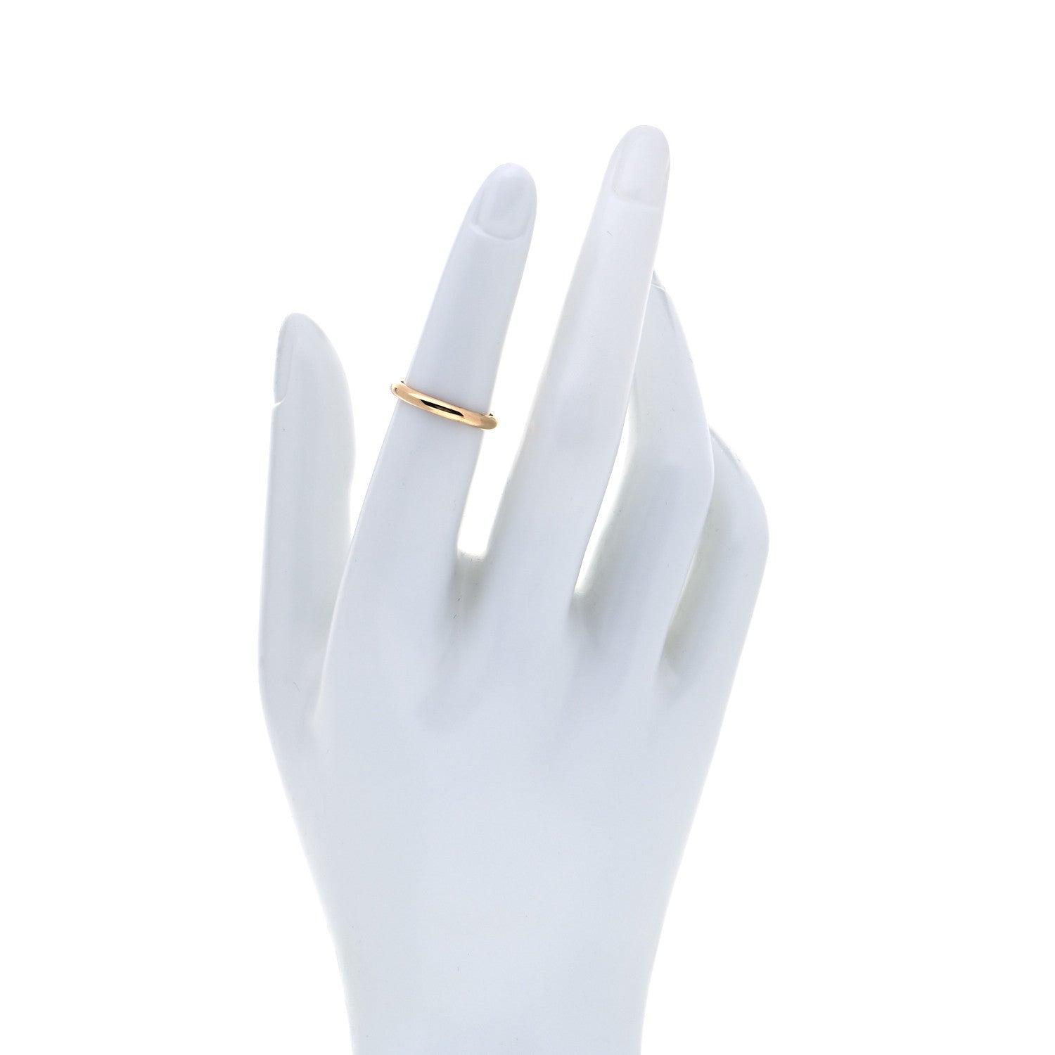 Cartier 18K Yellow Gold 2.5mm 1895 Wedding Band Ring 50 5.25 2 of 5