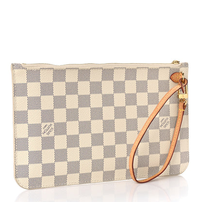 Louis Vuitton Damier Azur Neverfull MM GM Pochette 3 of 10