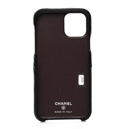 Chanel Caviar Quilted iPhone XI Pro Case Black 3 of 11