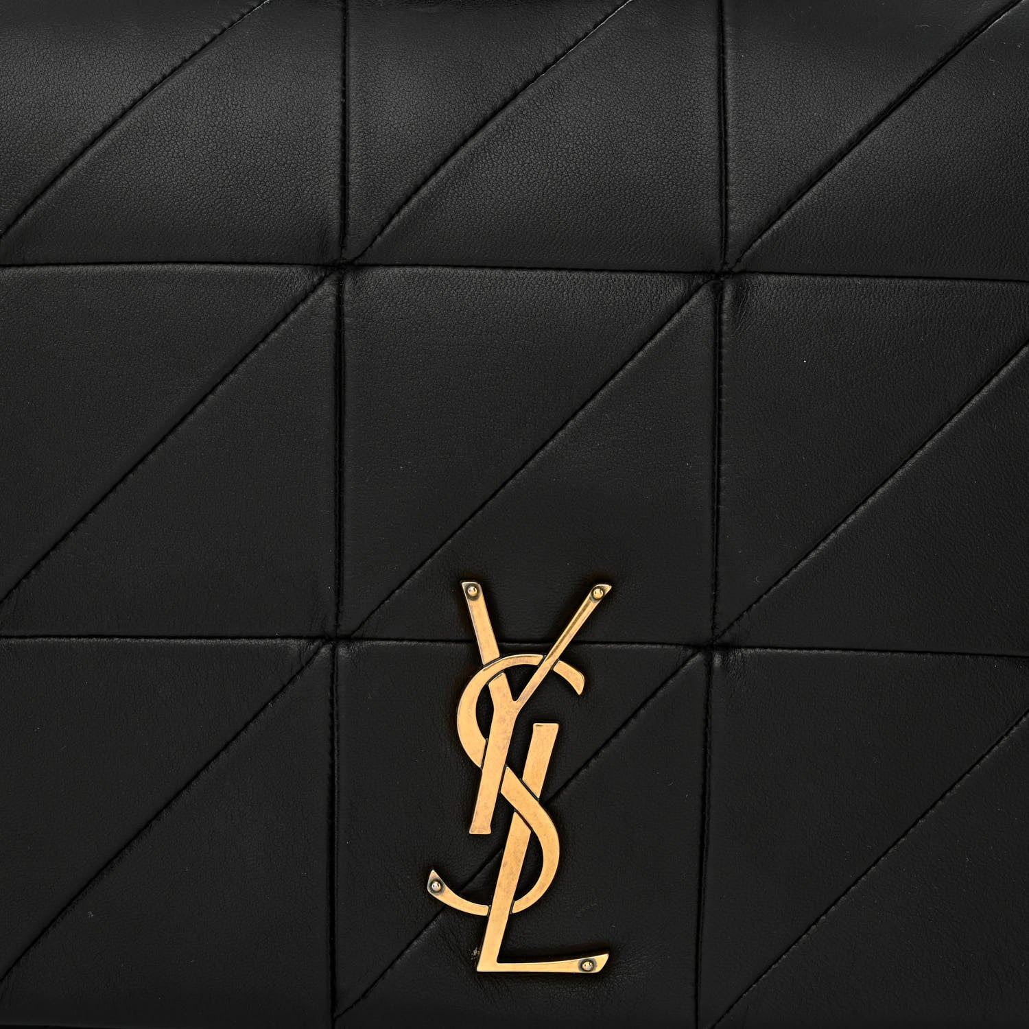 Saint Laurent Lambskin Patchwork Monogram Large Jamie Black 8 of 10