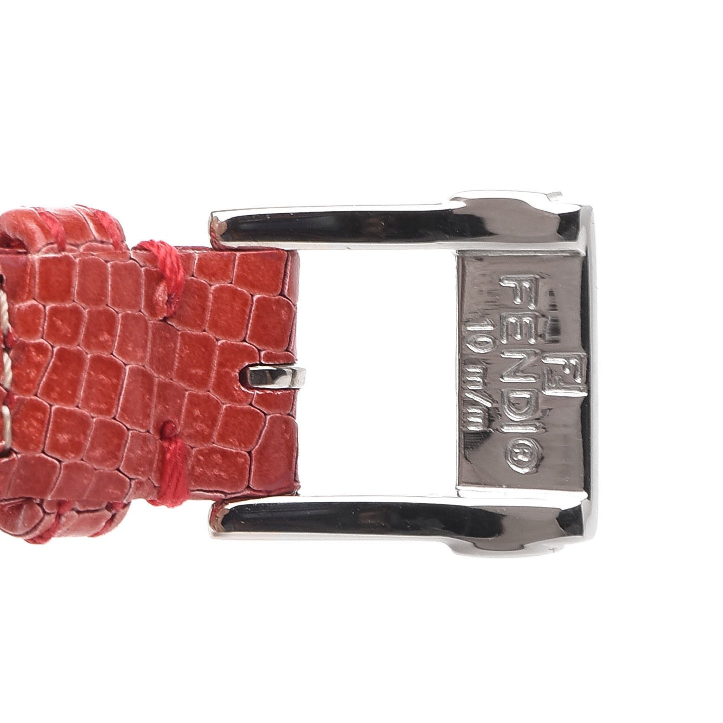 Stainless Steel Calfskin Diamond 23mm Moda Quartz Watch Red