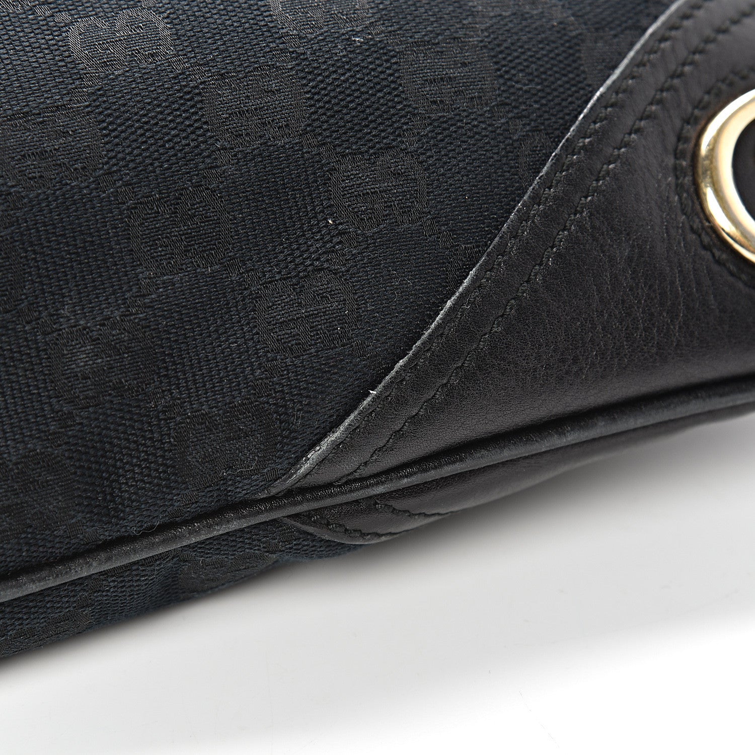 Gucci Monogram Medium New Britt Hobo Black 10 of 18
