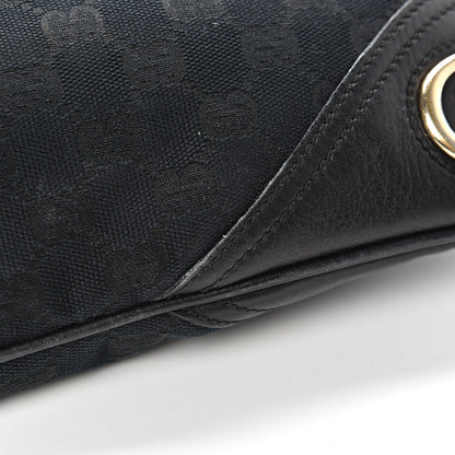 Gucci Monogram Medium New Britt Hobo Black 10 of 18