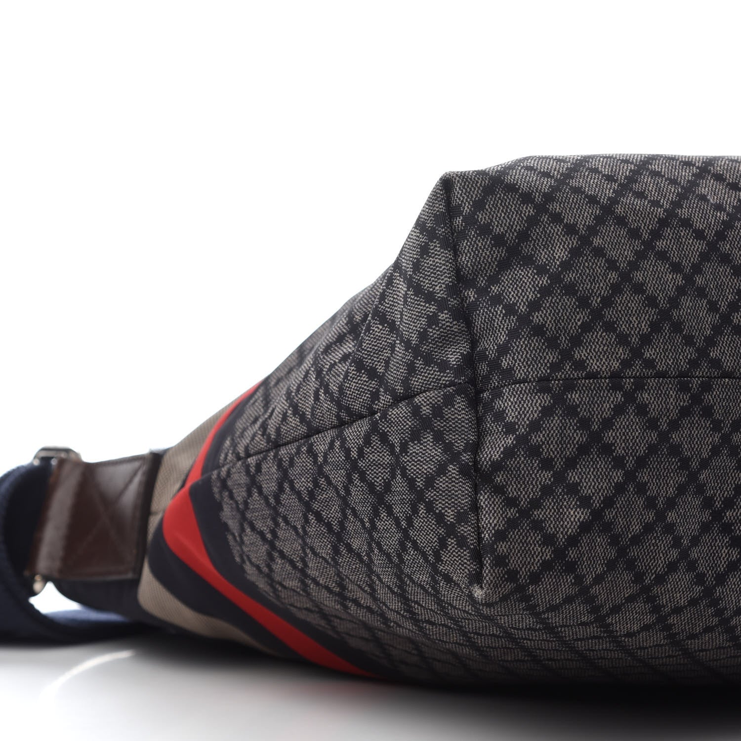 Gucci Nylon Diamante Medium Flat Messenger Bag Navy 7 of 10