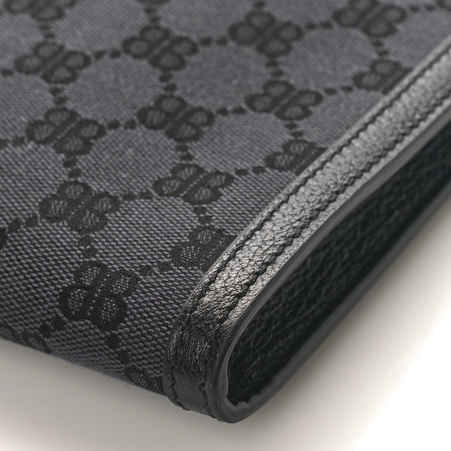 Gucci X BALENCIAGA BB Supreme Monogram Web Ophidia Laptop Pouch Black 8 of 8