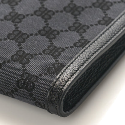 Gucci X BALENCIAGA BB Supreme Monogram Web Ophidia Laptop Pouch Black 8 of 8