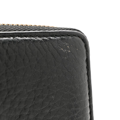 Gucci Pebbled Calfskin Soho Zip Around Wallet Black 4 of 8