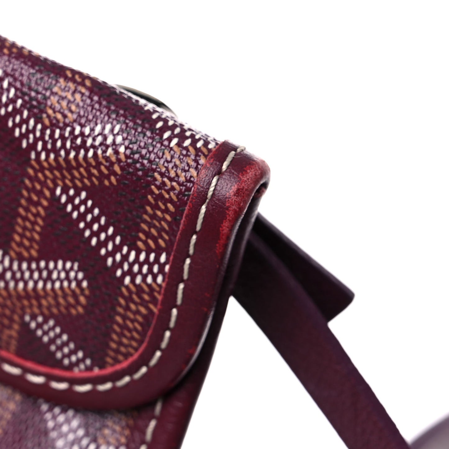 Goyardine Reversible Mini Anjou Burgundy