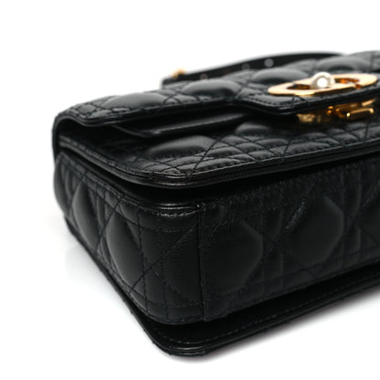 Christian Dior Calfskin Cannage Small Dior Jolie Top Handle Black 8 of 9