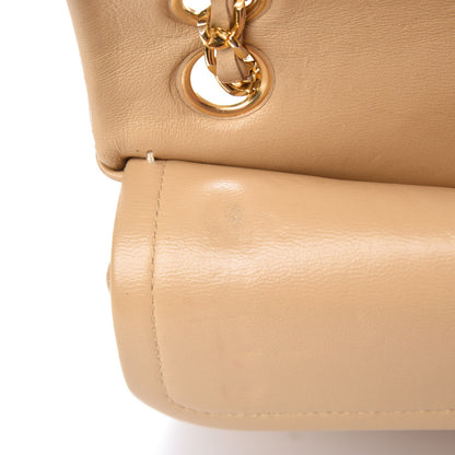 Chanel Lambskin Quilted Small Double Flap Beige 17 of 25