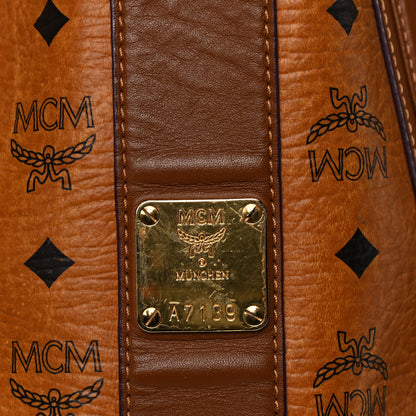 MCM Visetos Large Liz Reversible Shopper Tote Cognac 11 of 16