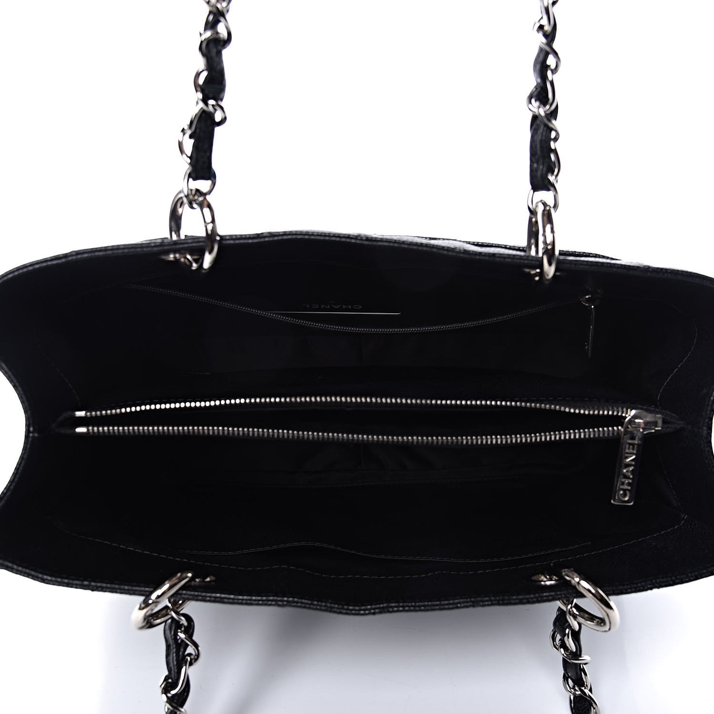 Caviar Quilted Grand Shopping Tote GST Black