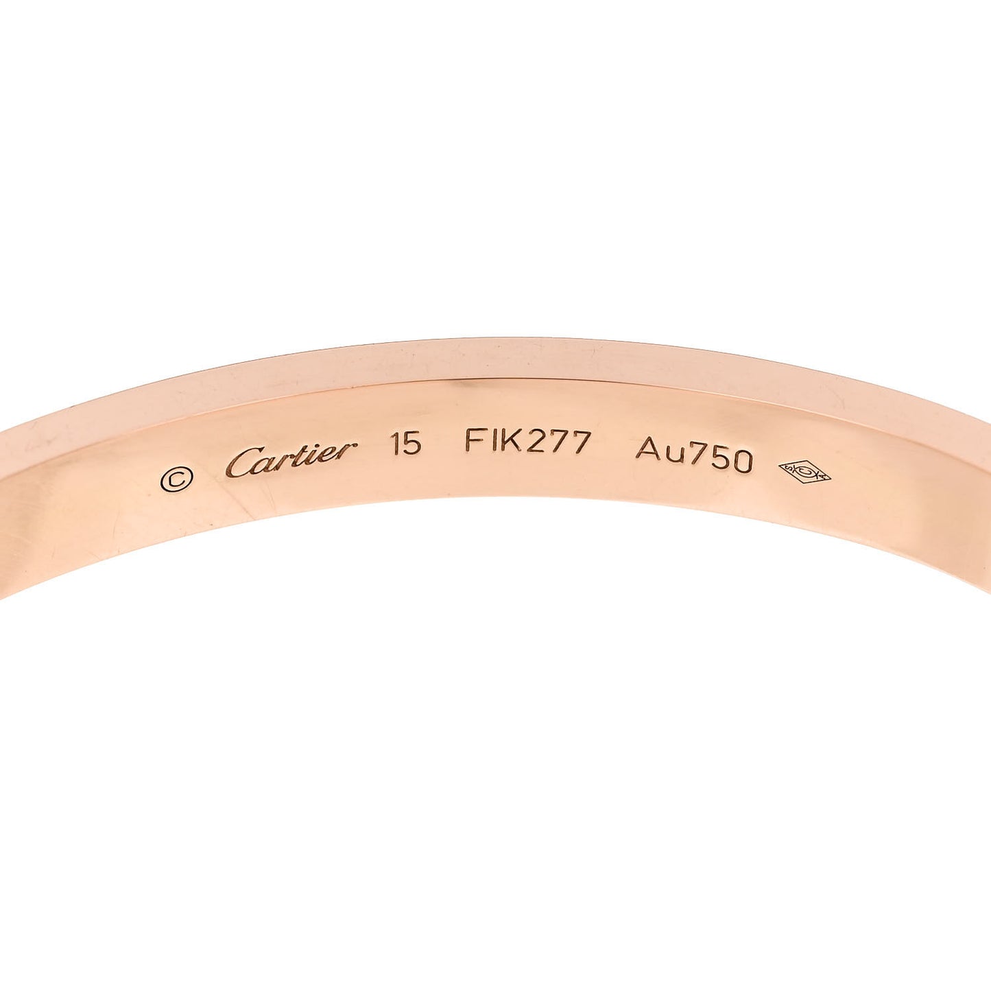 18K Pink Gold LOVE Bracelet 15