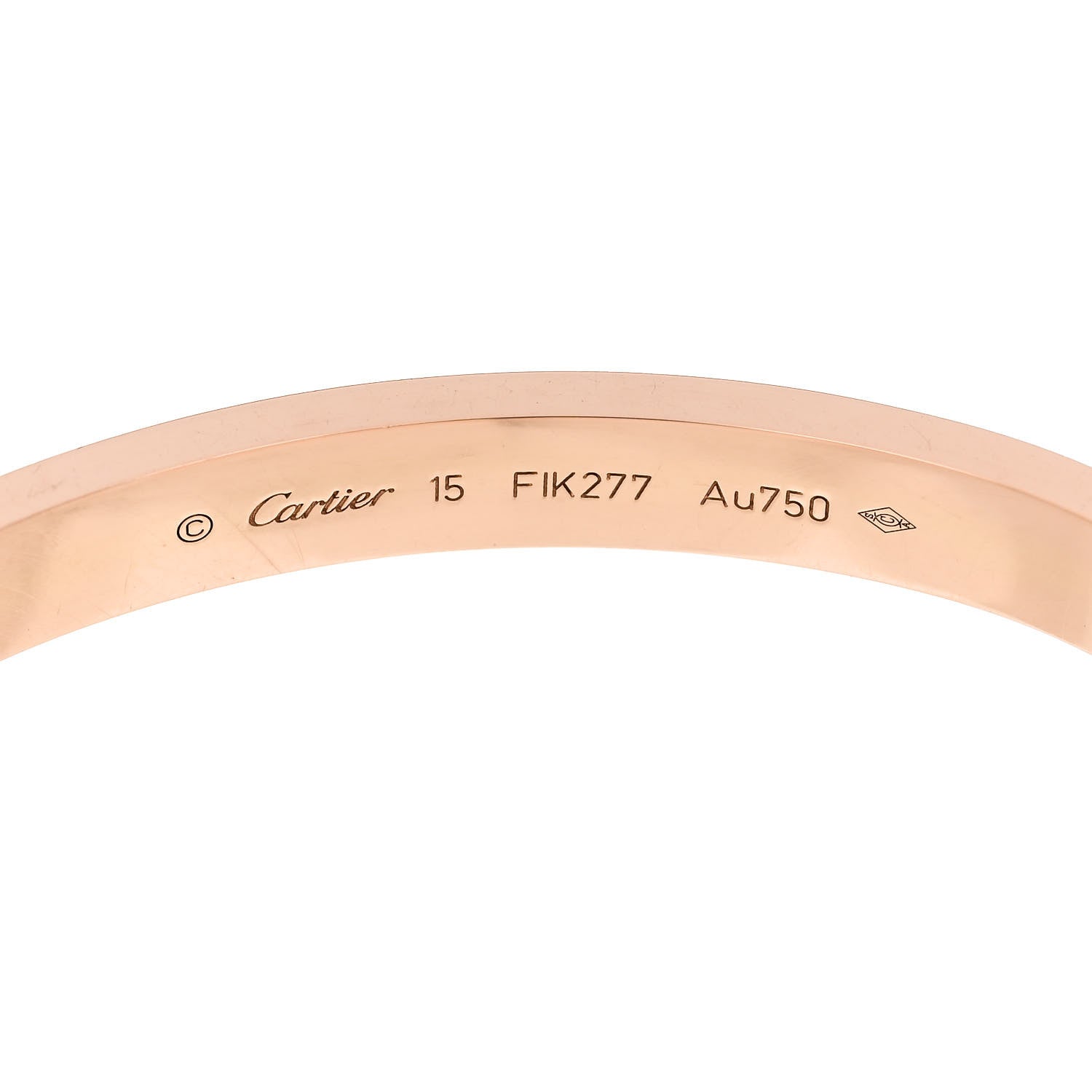 Cartier 18K Pink Gold LOVE Bracelet 15 6 of 8