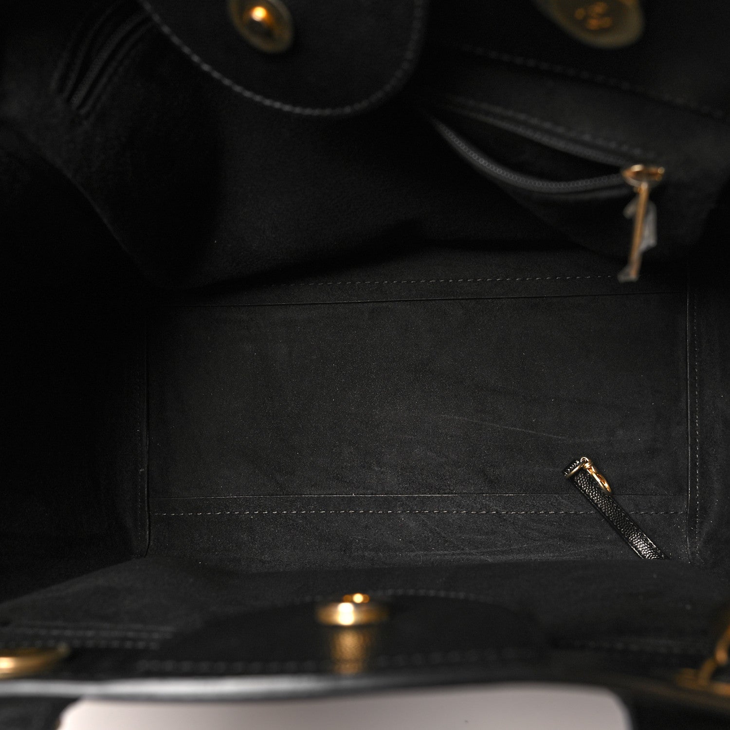 Chanel Caviar Medium Studded Deauville Tote Black 5 of 12