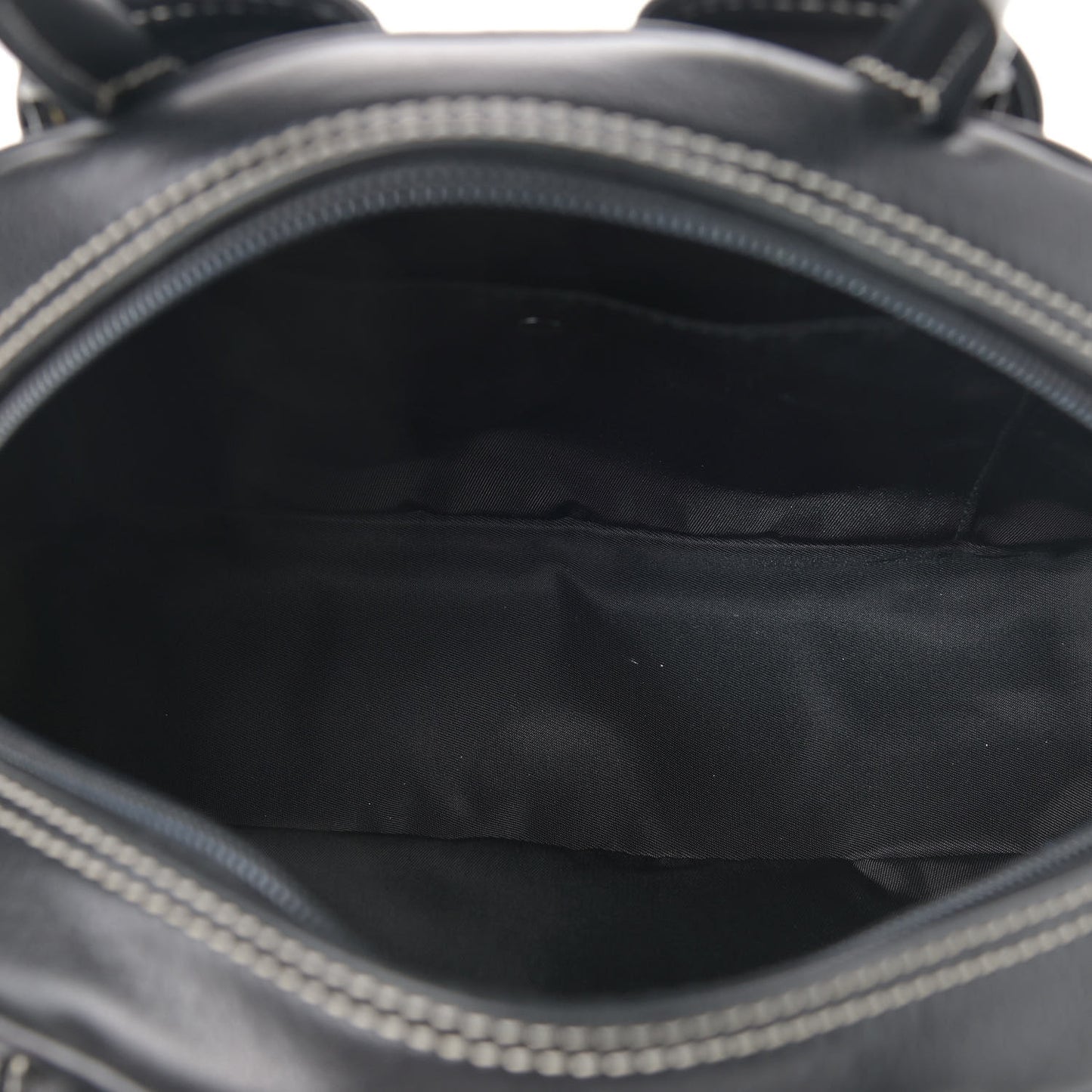 Calfskin Saddle Bowler Black