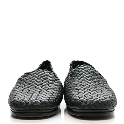 Bottega Veneta Nappa Intrecciato Mens Loafers 39.5 Dark Green 2 of 8