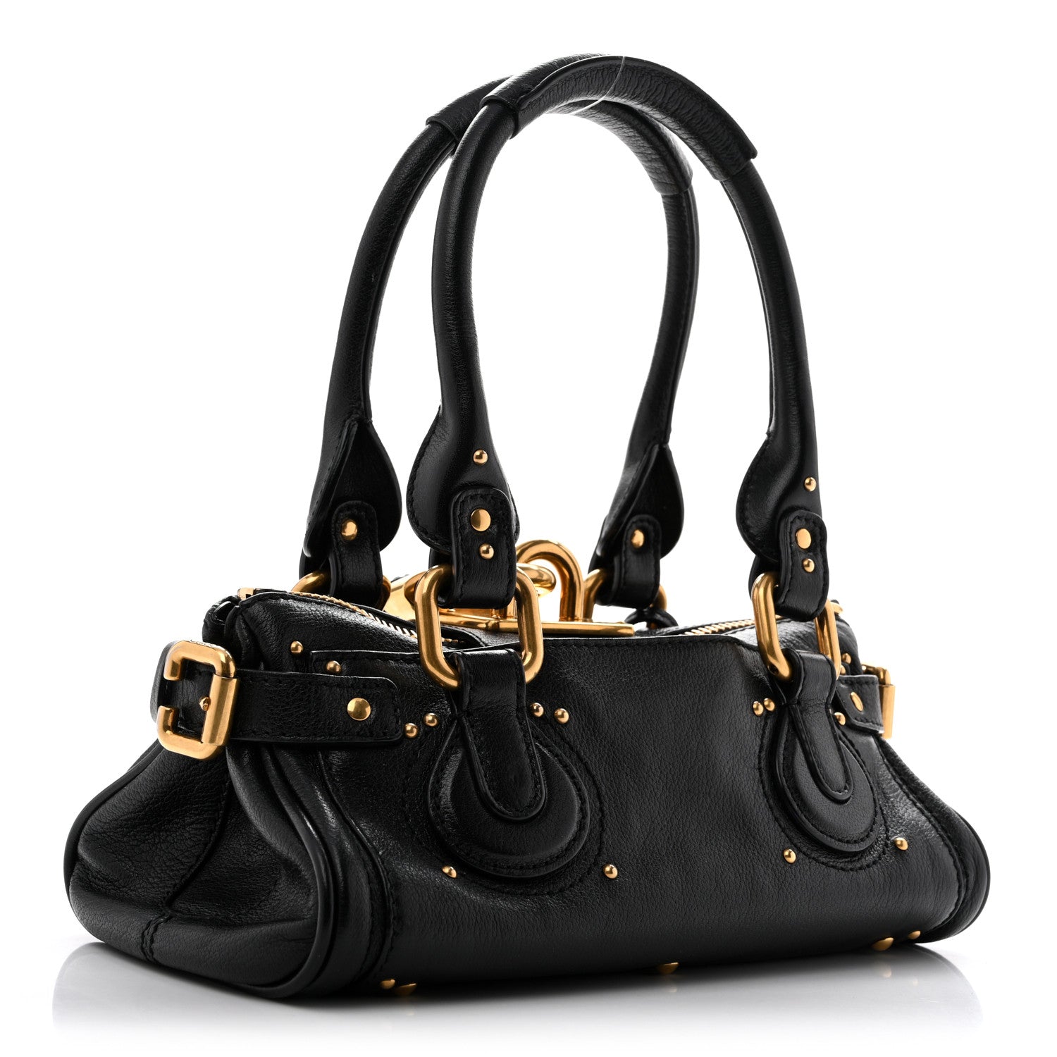 Chloe Grained Buffalo Small Paddington Black 2 of 11