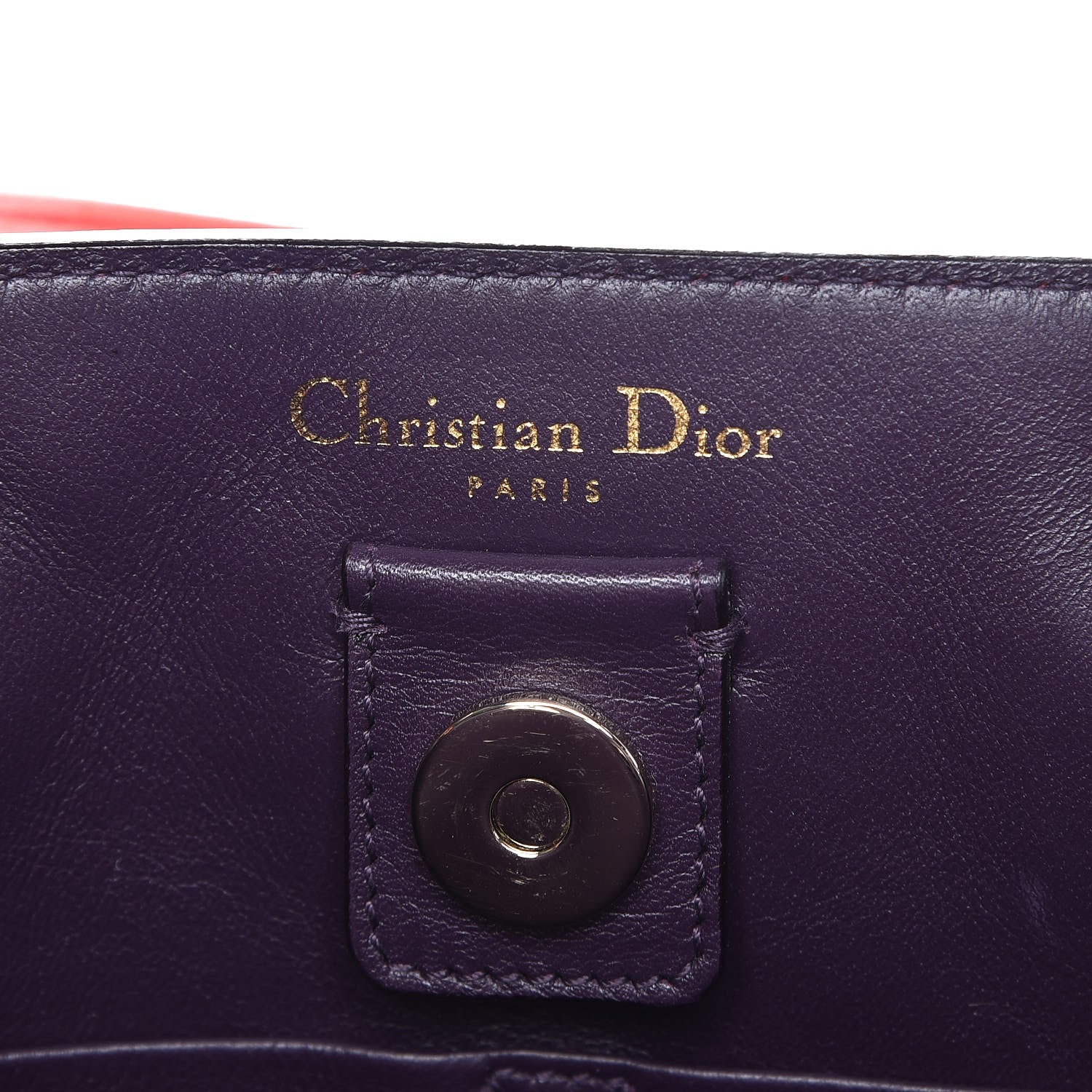 Christian Dior Bullcalf Medium Diorissimo Tote True Red 7 of 8