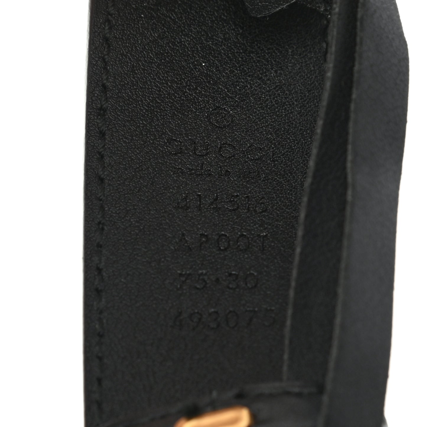 Calfskin Double G 30mm Belt 75 30 Black