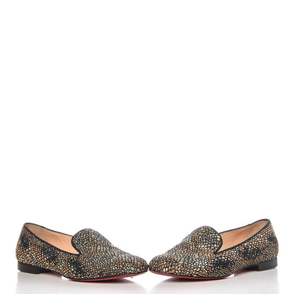 Christian Louboutin Jacquard Sakouette Loafer Flats 39 Brown Beige 5 of 11