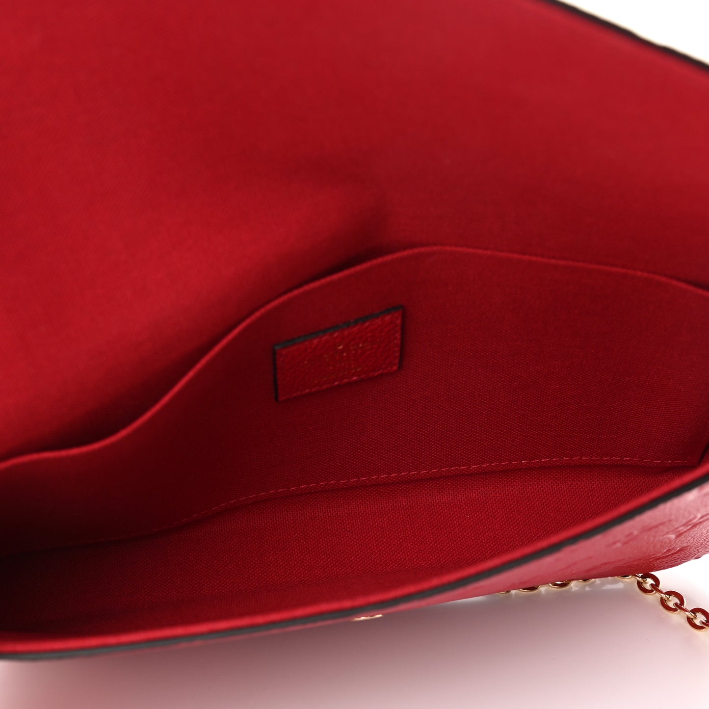 Empreinte Pochette Felicie Chain Wallet Scarlet